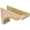 Ekena Millwork 10"W x 30"D x 20"H Classic Viola Rough Cedar Woodgrain TimberThane Corbel, Primed Tan CORUR10X30X20VIORCPR - alternate 6